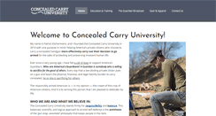 Desktop Screenshot of concealedcarryuniversity.org