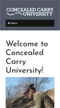 Mobile Screenshot of concealedcarryuniversity.org