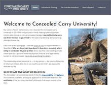 Tablet Screenshot of concealedcarryuniversity.org